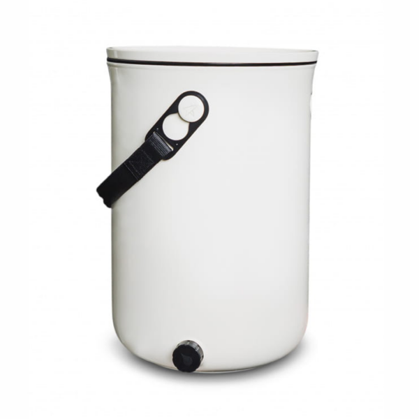Bokashi set-essential, 2 emmers met kraantje, deksel, aandrukplaat, zeef